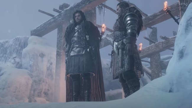 Screenshot von Game of Thrones: The Kingsroad mit Jon Snow auf der Mauer Screenshot von Game of Thrones: The Kingsroad mit Jon Snow auf der Mauer
