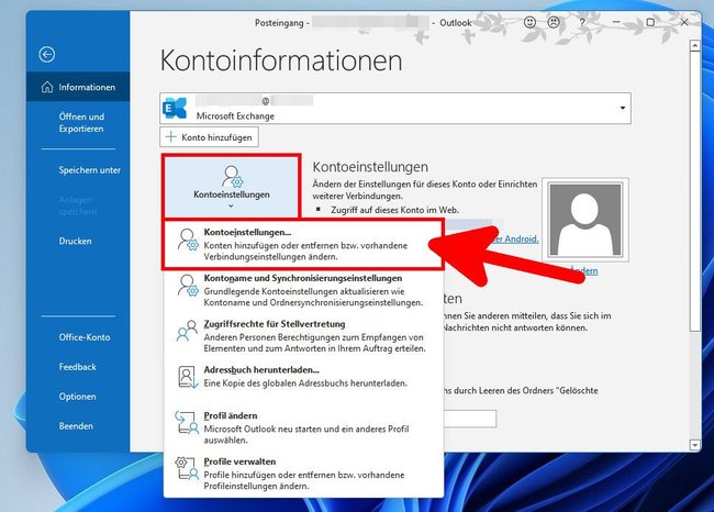 Klickt auf diese Unter-Einstellung. Klickt auf diese Unter-Einstellung.