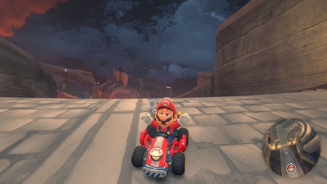 Mario Kart World: Mario gähnt Mario Kart World: Mario gähnt