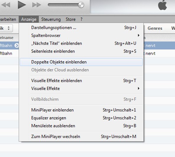 iTunes Duplikate löschen iTunes Duplikate löschen