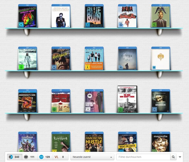 DVD Sammlung verwalten FlickRack DVD Sammlung verwalten FlickRack