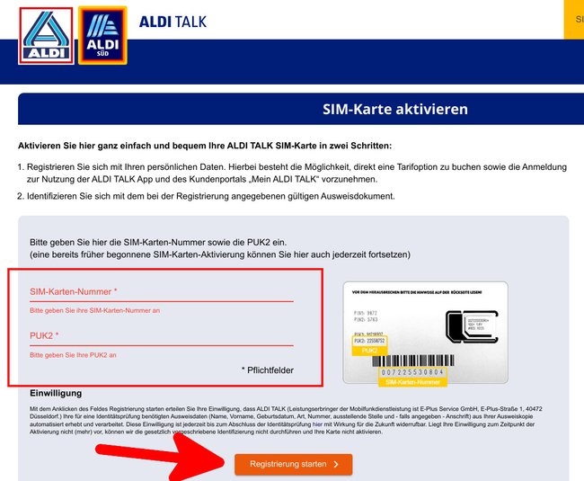 Die Ersatz-SIM muss zunächst aktiviert werden. (Bildquelle: GIGA) Die Ersatz-SIM muss zunächst aktiviert werden. (Bildquelle: GIGA)