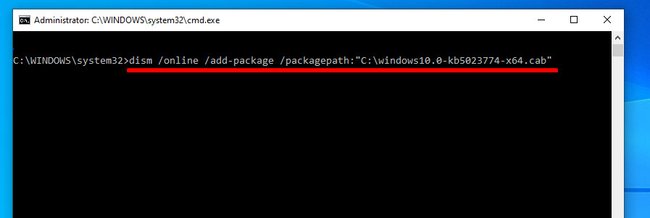 So installiert ihr Updates als CAB-Datei. Bildquelle: GIGA So installiert ihr Updates als CAB-Datei. Bildquelle: GIGA