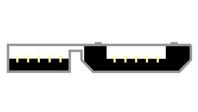USB 3.0 Micro-B Schema Stecker USB 3.0 Micro-B Schema Stecker