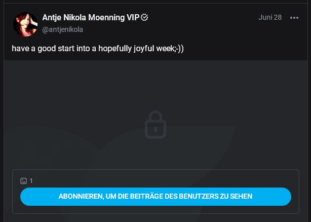 Screenshot der Startseite eines Onlyfans-Kanals Screenshot der Startseite eines Onlyfans-Kanals