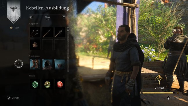 Bei Piers könnt ihr Rebellen-Missionen annehmen, um neue Ausrüstungsgegenstände und Cosmetic-Items zu bekommen. Bei Piers könnt ihr Rebellen-Missionen annehmen, um neue Ausrüstungsgegenstände und Cosmetic-Items zu bekommen.