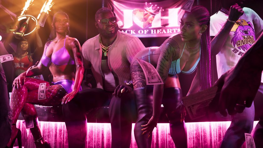 Boobie Ike aus GTA 6 in einem Stripclub