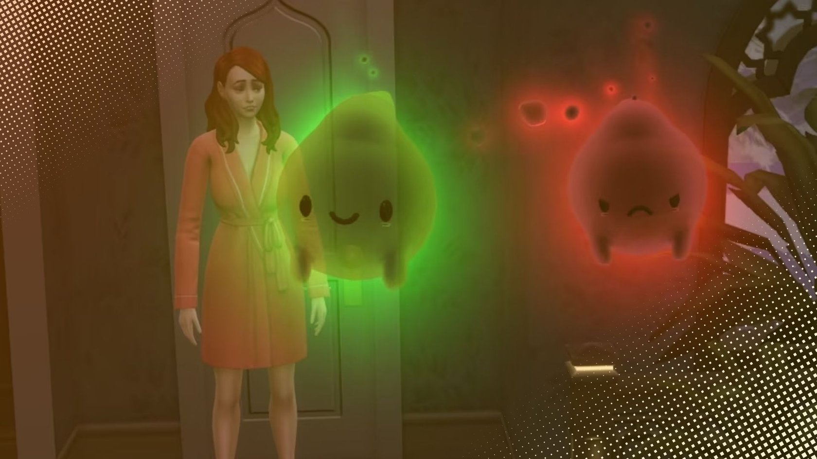 Das Bild zeigt Gespenster aus dem Spiel Die Sims 4.