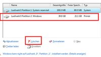 Partition löschen in Windows 10/11